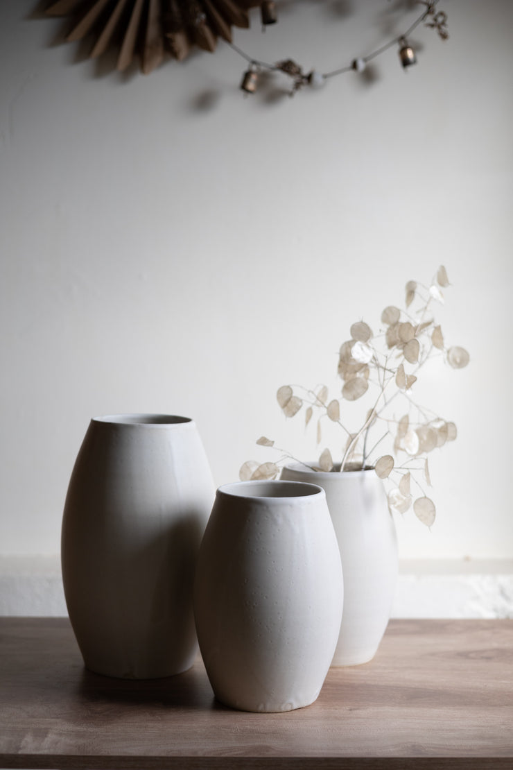 Paper White Vase - Sand