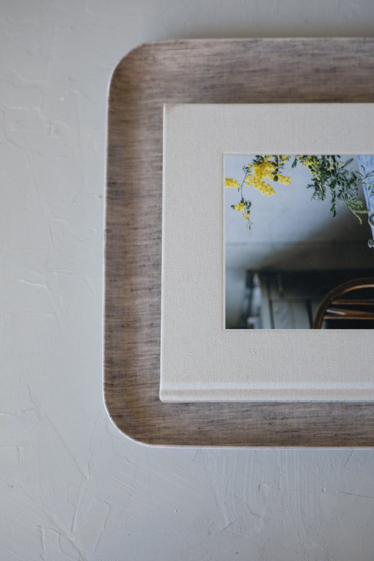 Natural Linen Coated Tray