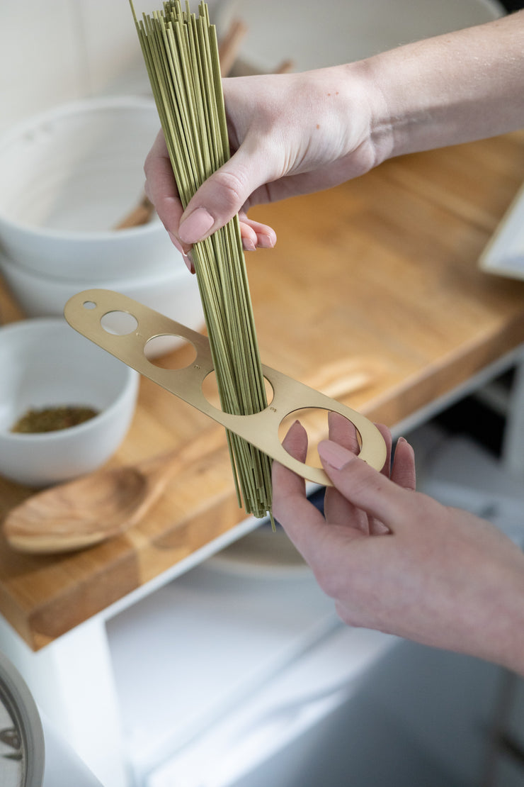 Brass Pasta Serving Measurement Tool