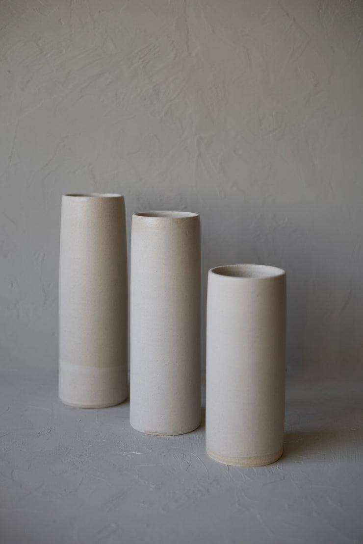 Simple Cylinder Vase-Sand