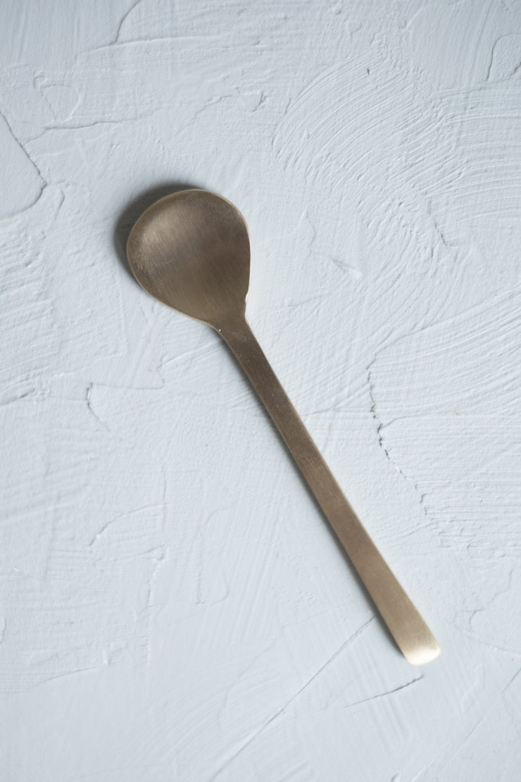 Brass dessert spoon