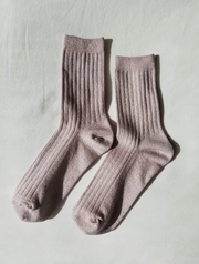 Glitter Knit Loafer Socks