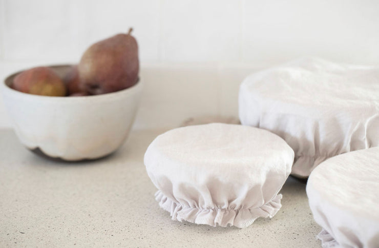 Notary Linen Bowl Cover Set - Mushroom