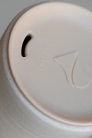Tapered To Go Tumbler - Matte White Dipped