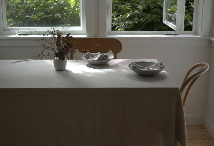 Notary Linen Table Cloth-Mushroom
