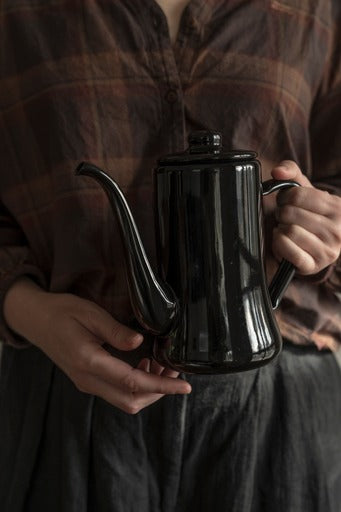 Slimpot Enamel Kettle - Black